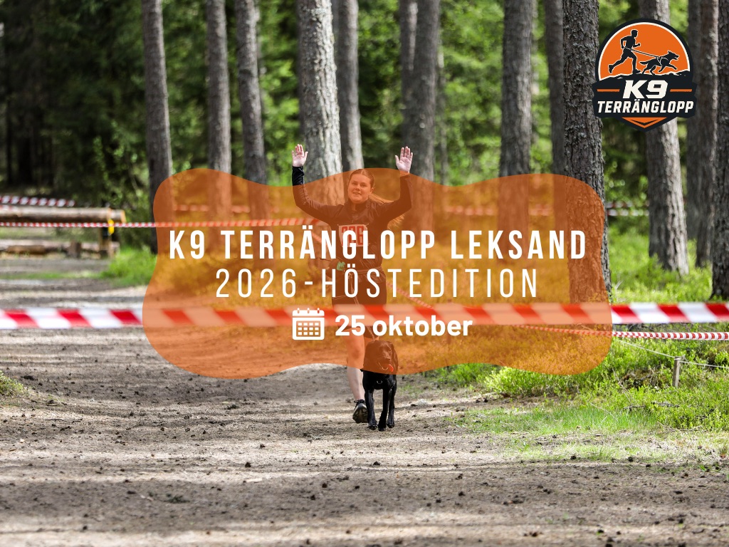 K9 Terränglopp Leksand 2026 - Höstedition