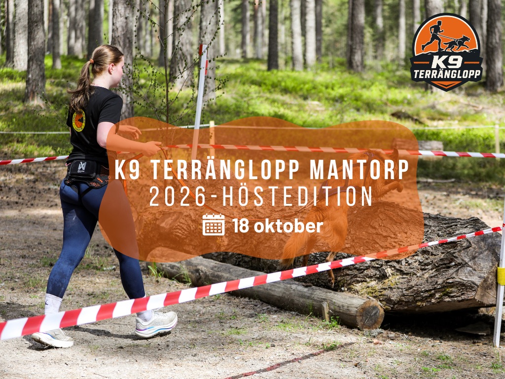 K9 Terränglopp Mantorp 2026 - Höstedition